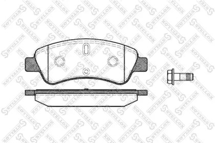 Комплект тормозных колодок 851 010B-SX STELLOX